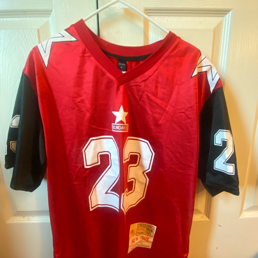 Red and Black Kids Sports Jersey